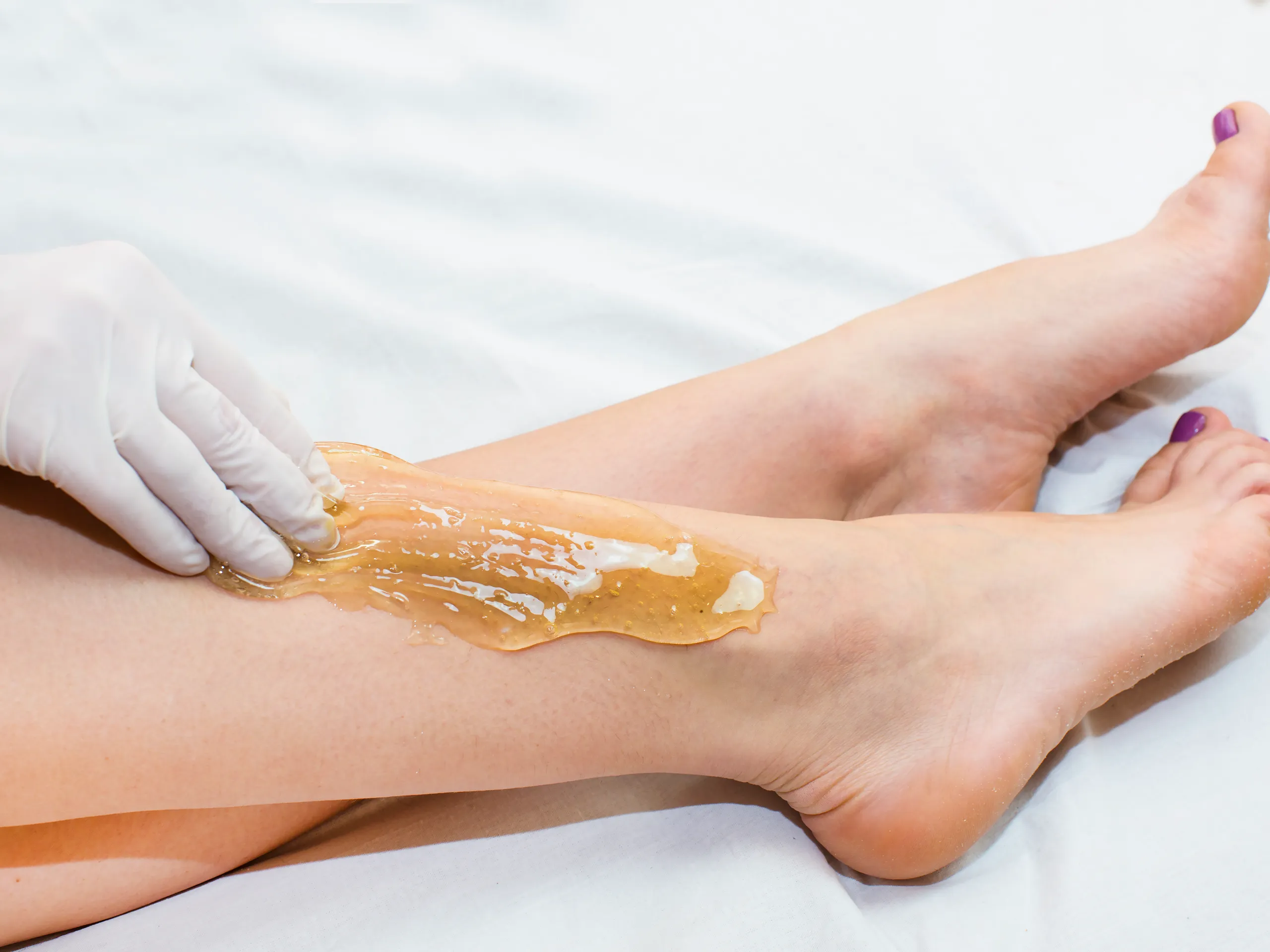 Organic sugaring hair removal at Violeta Sugaring, Haverhill, Suffolk